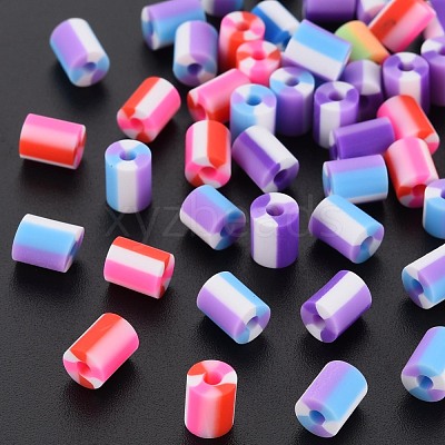 Fixed Mixed 3 Style Handmade Polymer Clay Beads CLAY-S096-012G-1