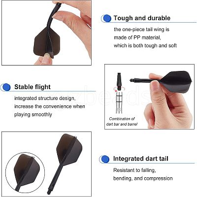 Plastic Dart Shafts Darts Accessory FIND-FH0002-41-1
