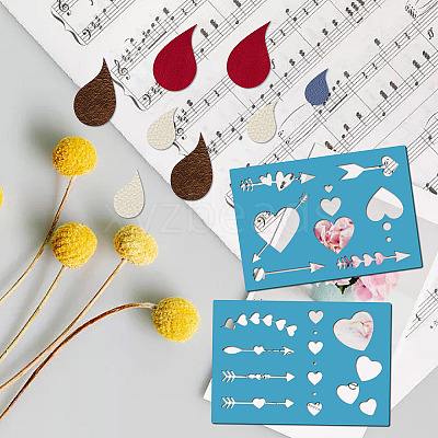 Acrylic Earring Handwork Template DIY-WH0359-033-1