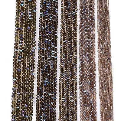 Electroplate Glass Beads Strands EGLA-A044-T6mm-L16-1
