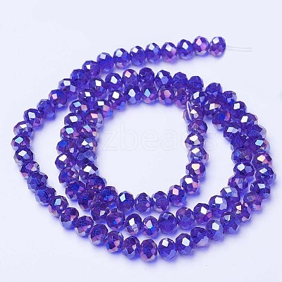Electroplate Glass Beads Strands LS-EGLA-A034-T10mm-B15-1
