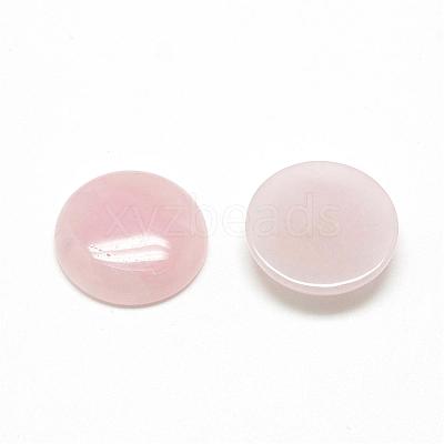 Natural Rose Quartz Cabochons G-R416-10mm-48-1