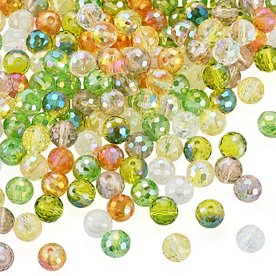 180Pcs 6 Colors Transparent Electroplate Glass Beads EGLA-TA0013-62-1