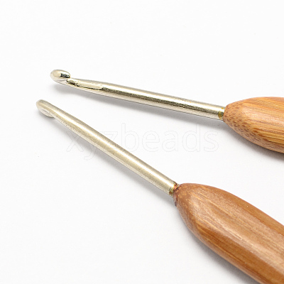 Bamboo Handle Iron Crochet Hook Needles TOOL-R034-3.0mm-1