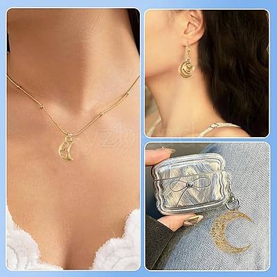 5Pcs 5 Styles Ion Plating(IP) 304 Stainless Steel Pendants STAS-YW0003-61-1