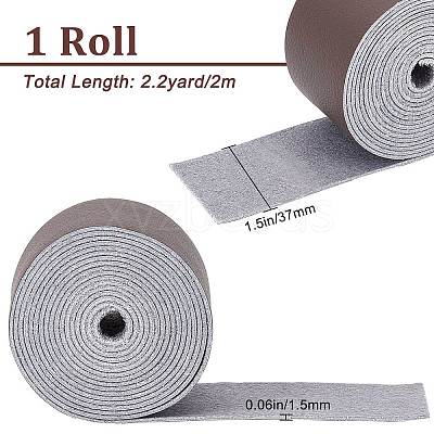 Flat Microfiber Imitation Leather Cord LC-WH0006-07C-03-1