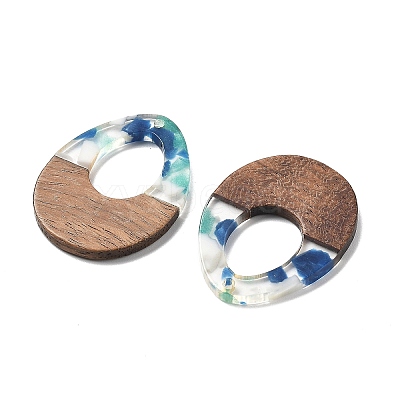 Resin and Walnut Pendants FIND-R051-10B-1