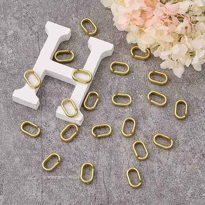 Opaque Spray Painted Acrylic Linking Rings OACR-S021-65A-B01-1