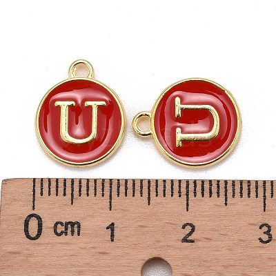 Golden Plated Alloy Enamel Charms LS-ENAM-S118-03U-1