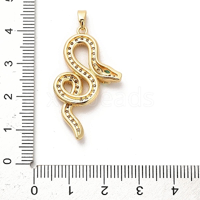 Brass Micro Pave Cubic Zirconia Pendants KK-C108-01D-G-1