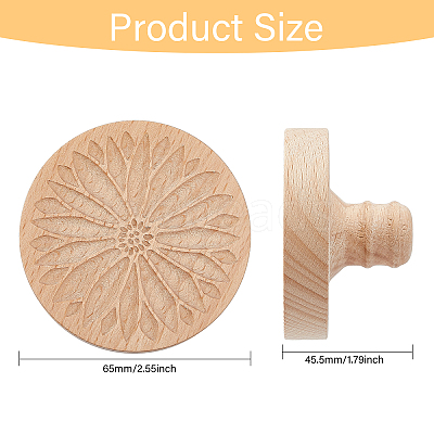 Beech Wood Cookie Molds AJEW-WH0083-45A-1