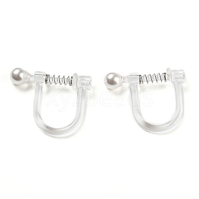 Resin Clip-on Earring Findings FIND-H046-08-1