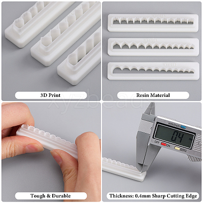 3Pcs 3 Styles Wavy Edge Resin Clay Cutters DIY-CP0010-33-1