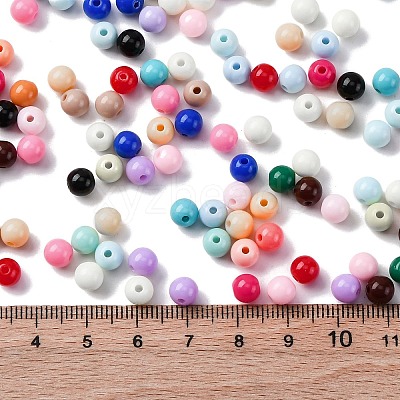 Opaque Acrylic Beads SACR-Q004-01H-1