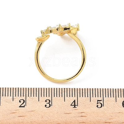 Brass Pave Clear Cubic Zirconia Earring Findings KK-D369-10G-1
