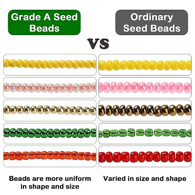 12/0 Grade A Round Glass Seed Beads SEED-Q009-FJX29-1