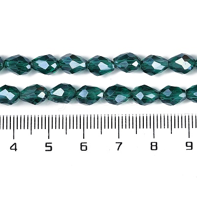 Transparent Electroplate Glass Beads Strands LS-EGLA-N013-T4mm-B24-1