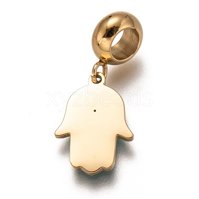304 Stainless Steel European Dangle Charms STAS-I177-24B-1
