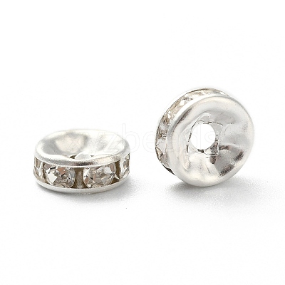Iron Grade A Crystal Rhinestone Spacer Beads RB-A010-8MM-S-1