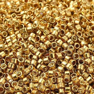 Electroplate Glass Seed Beads X-SEED-S042-01B-12-1