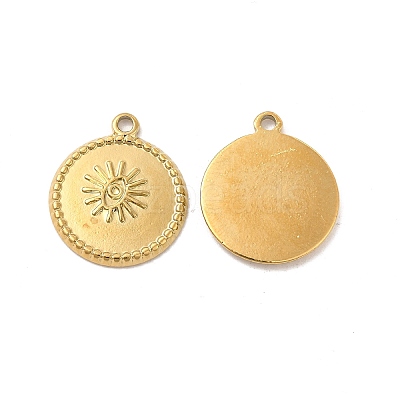 Ion Plating(IP) 304 Stainless Steel Pendants Rhinestone Settings STAS-B032-09G-1
