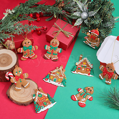 1Set Christmas Plastic Pendants DIY-SC0026-46C-1