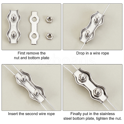 20Pcs 4 Style 304 Stainless Steel Findings FIND-GA0001-72-1