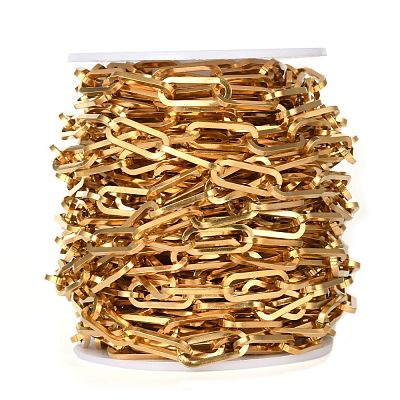 304 Stainless Steel Paperclip Chains CHS-F011-01B-G-1