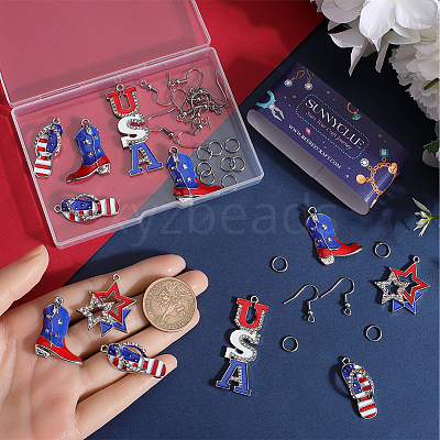 DIY Independence Day Earring Making Kit DIY-SC0022-75-1