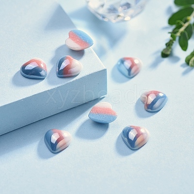 Opaque Glass Cabochons GGLA-S038-08C-7x7-1
