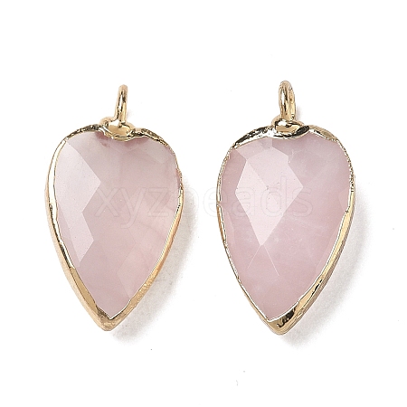Natural Rose Quartz Pendants G-G012-13G-11-1