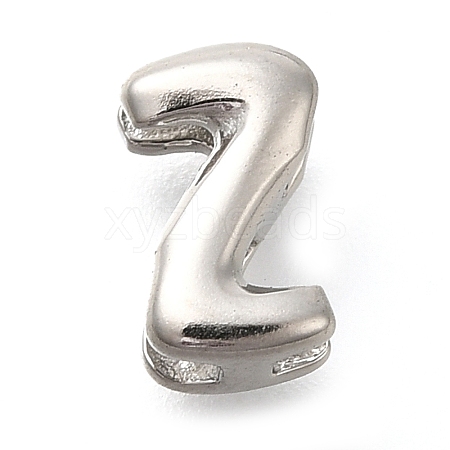 304 Stainless Steel Slide Charms STAS-B075-37P-Z-1