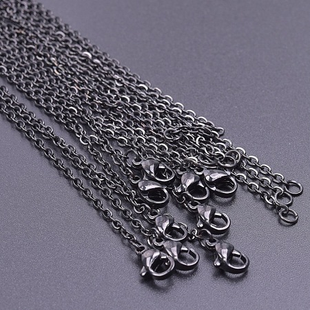 2MM Unisex 304 Stainless Steel Cable Chain Necklaces VJ7708-4-1