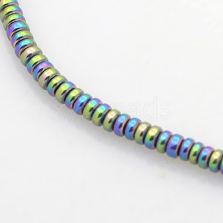 Electroplate Non-magnetic Synthetic Hematite Beads Strands G-J216D-10-1