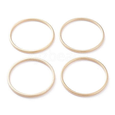 Brass Linking Rings KK-Y003-03H-G-1