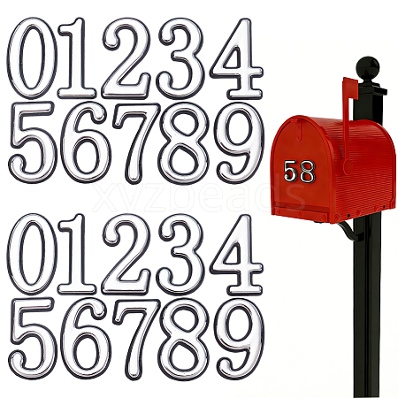 10Pcs ABS Plastic Stickers DIY-SP0007-95A-1