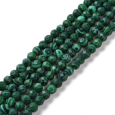 Synthetic Malachite Beads Strands G-H273-01C-1