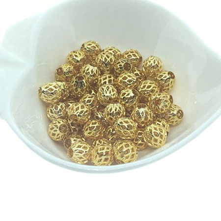 Brass Hollow Beads KK-WH0042-09A-G-1