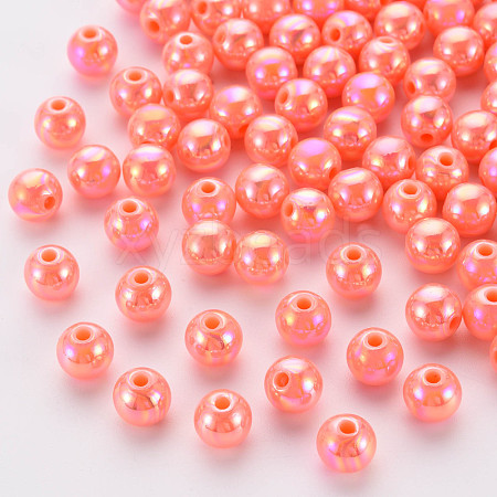 Opaque Acrylic Beads MACR-S370-D8mm-SS2109-1