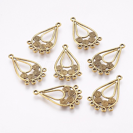 Tibetan Style Alloy Chandelier Components PALLOY-E450-11AG-1