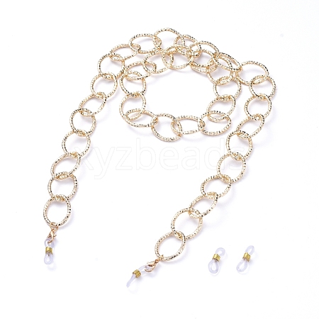 Aluminum Cable Chains Glasses Neck Cord X-AJEW-EH00027-02-1