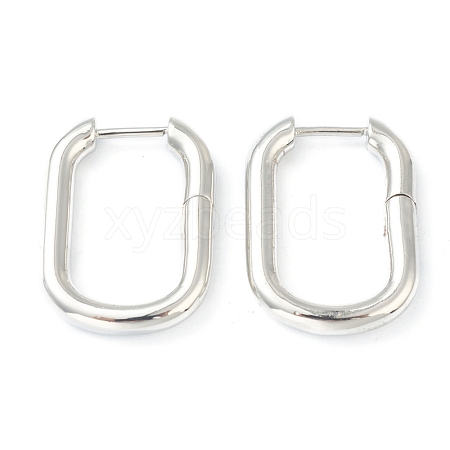 Brass Huggie Hoop Earrings EJEW-L234-027A-P-1