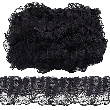 20M Polyester Pleated Lace Trim OCOR-HY0001-20B-1