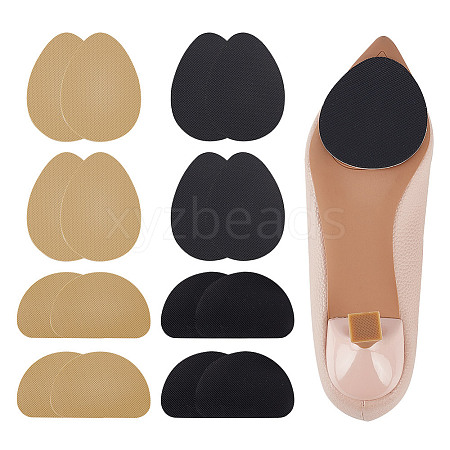  16Pcs 4 Styles Anti Skid Rubber Shoes Bottom Heel Sole FIND-NB0005-19-1