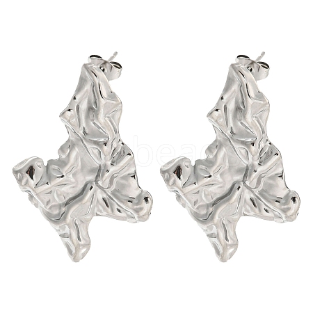 304 Stainless Steel Ear Studs EJEW-P270-04P-1