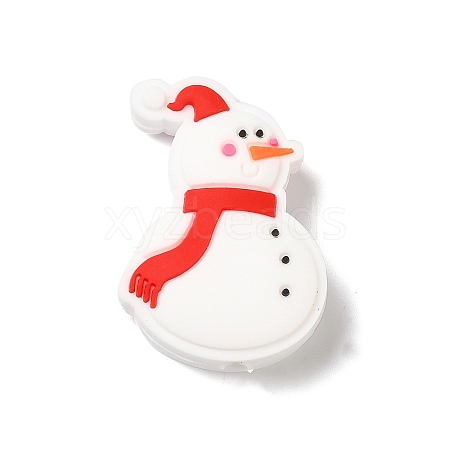 Christmas Theme Silicone Focal Beads SIL-G011-09A-1