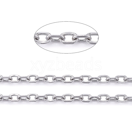 Tarnish Resistant 304 Stainless Steel Cable Chains CHS-F011-13A-P-1