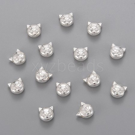 Tibetan Style Alloy Kitten Beads X-TIBEP-GC178-S-RS-1