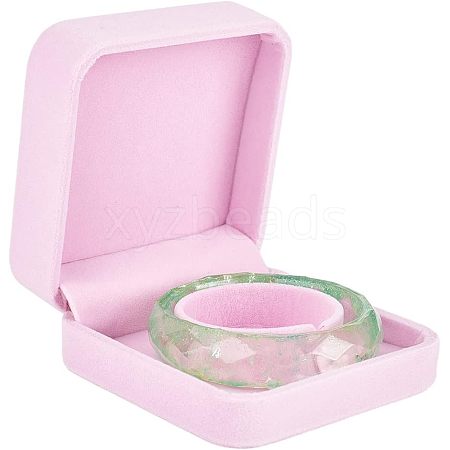 Square Velvet Bracelet Box. Bracelet Gift Storage Case CON-WH0088-33D-1