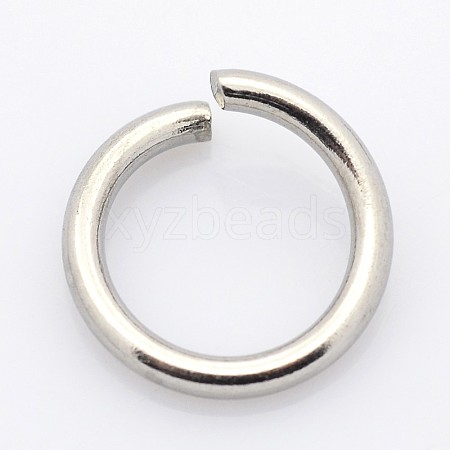 304 Stainless Steel Open Jump Rings STAS-E066-04-6mm-1